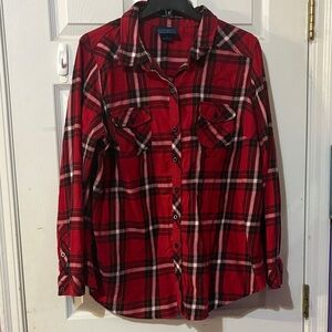 Once Upon a Time for Torrid sz 2Red Plaid women’s  Shirt